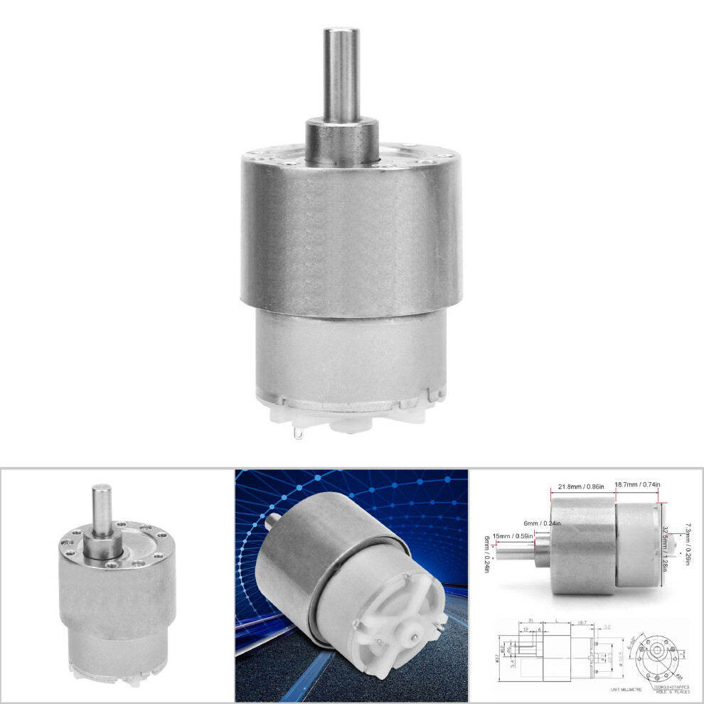 Speed Reduction Motor Toy Vending Machine Window Opener Dc Gear Motor(12V 100Rpm) 8001324811886