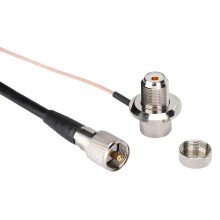 SC-5MB PTFE 5m RG316 Zuleitungsverlängerung Schwarz