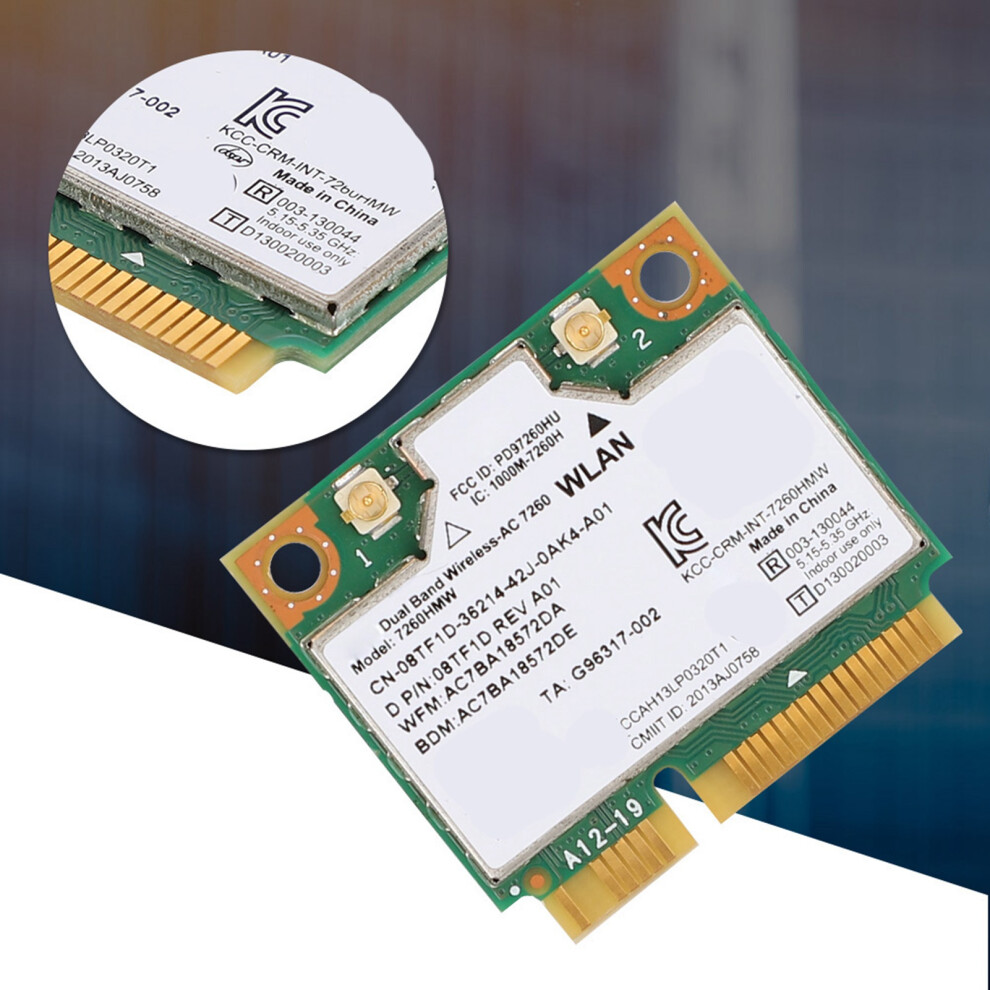 For Intel 7260Hmw Universal Network Card Bluetooth4.0 Mini Pci-E Interface Nic For Laptop 7691324812405