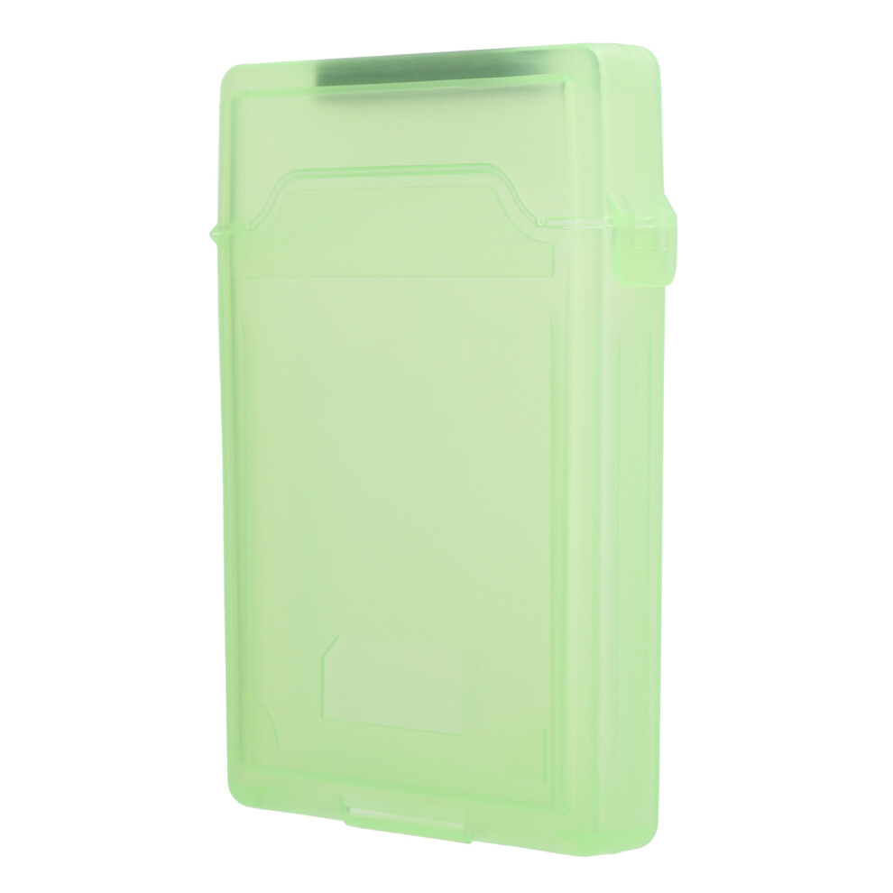 2.5In Hard Disk Storage Box Abs Material Hdd Ssd Dustproof And Antistatic Protection Case( ) (Not Inclube Hard Disk) Green 8781324812303