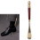 Löwenkopf-Schuhhorn 58 cm braun, Holzgriff 5