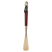 Löwenkopf-Schuhhorn 58 cm braun, Holzgriff