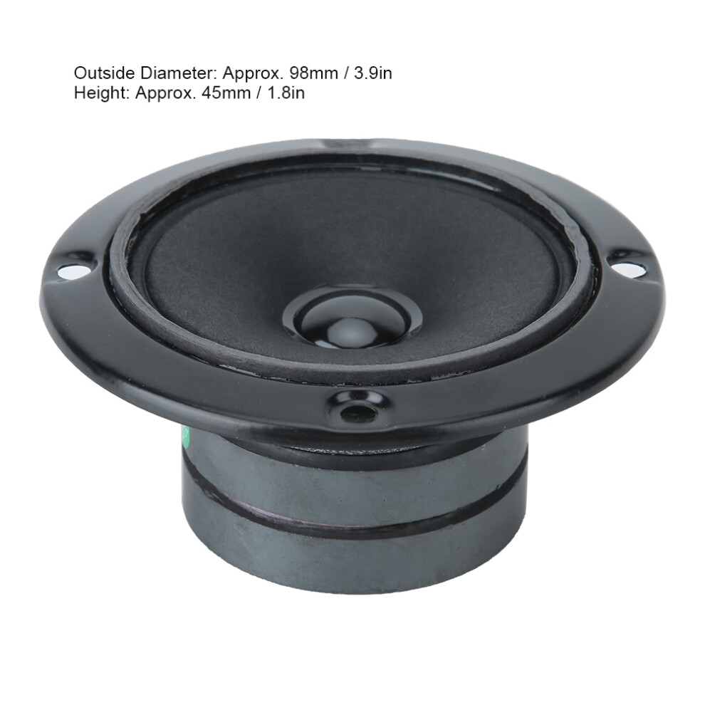 3Inch 4Ohm 20W Tweeter Ktv Audio Dual Magnetic Speaker Accessory Black 7671324813947