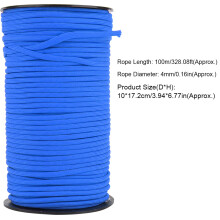 100 m 4 mm Außenkletterseil, 7-Leiter - Blau