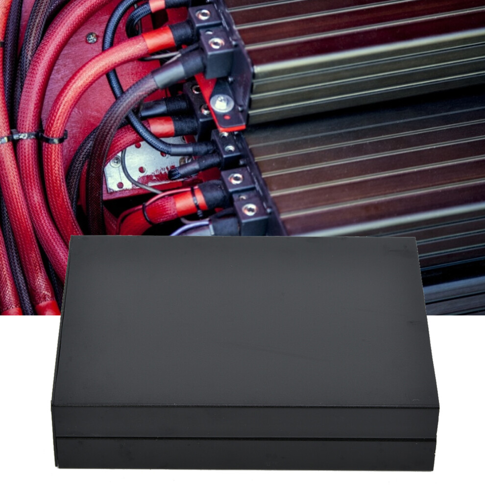 Electronic Project Aluminum Box Pcb Instrument Cooling Case Enclosure 33X114x150mm Black 8451324814231