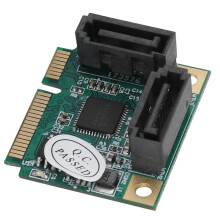 Mini 2 port PCI-e PCI to SATA 3.0 6Gbps Converter Hard Drive Expansion Card for Windows