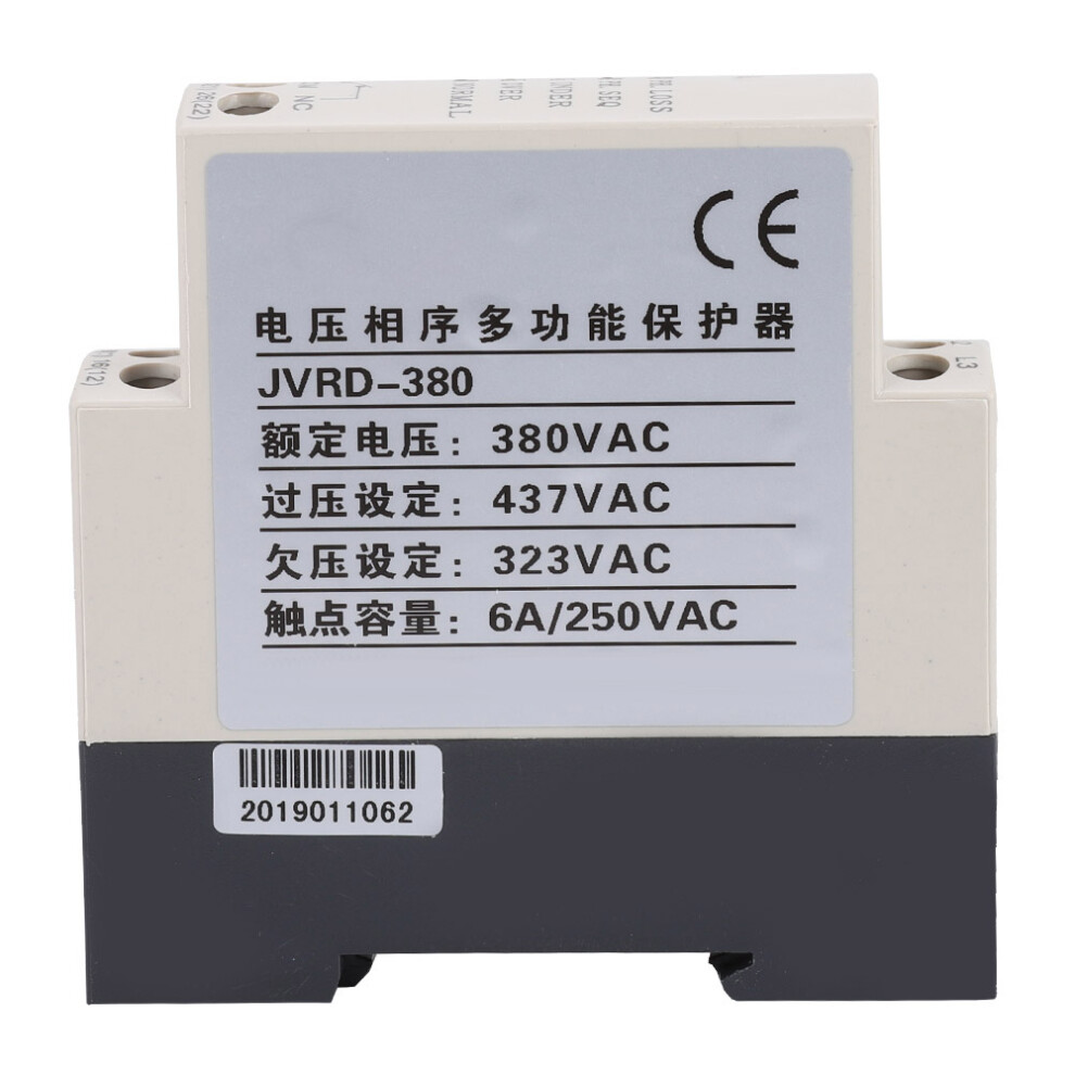 Jvrd-380 Phase Sequence Protection Relay Monitoring Voltage Control Device 380Vac 5021324815113