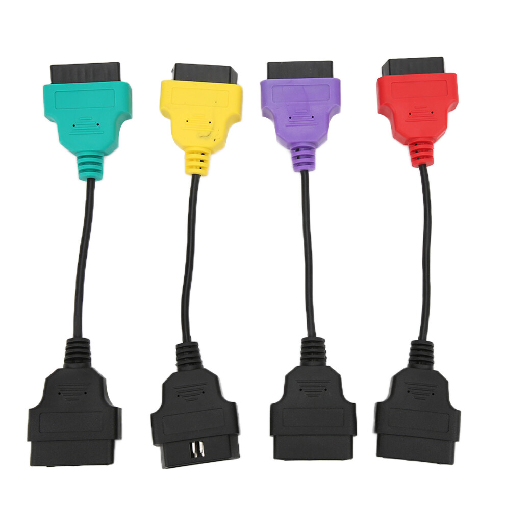 4Pcs Obd2 Scanner Cable Adapter Diagnostic Connector Car Scan Tool Replacement For Fiat Ecu 6911324815895