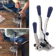 3 in 1 Strapping Tool Steel Tensioner Sealer Cutter Manual Binding Tool for 1/2~5/8in PP Strap3 in 1