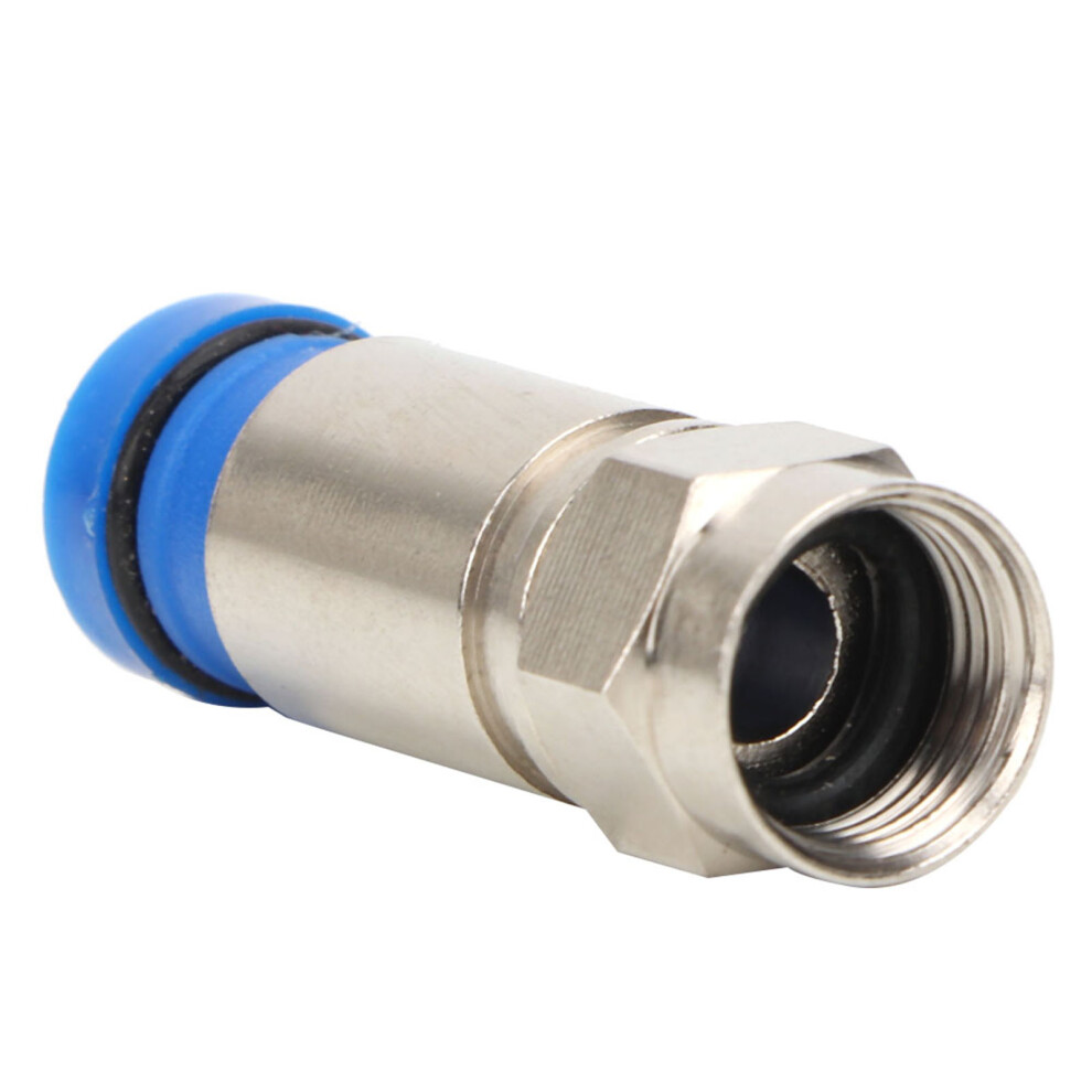 10 Pcs Rg6 Uk Squeezed Type F Connector F Cable Antenna Video Satellite Adaptor (F-004) 7901324816496