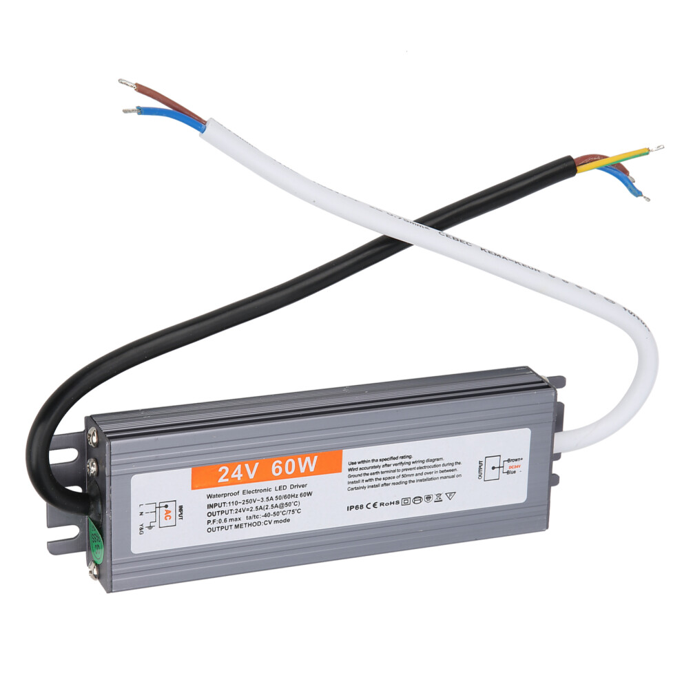 60W Ultrathin Waterproof Power Supply Led Power Supply Driver Ac110250v (50/60Hz)(Dc24v ) 5051324816476