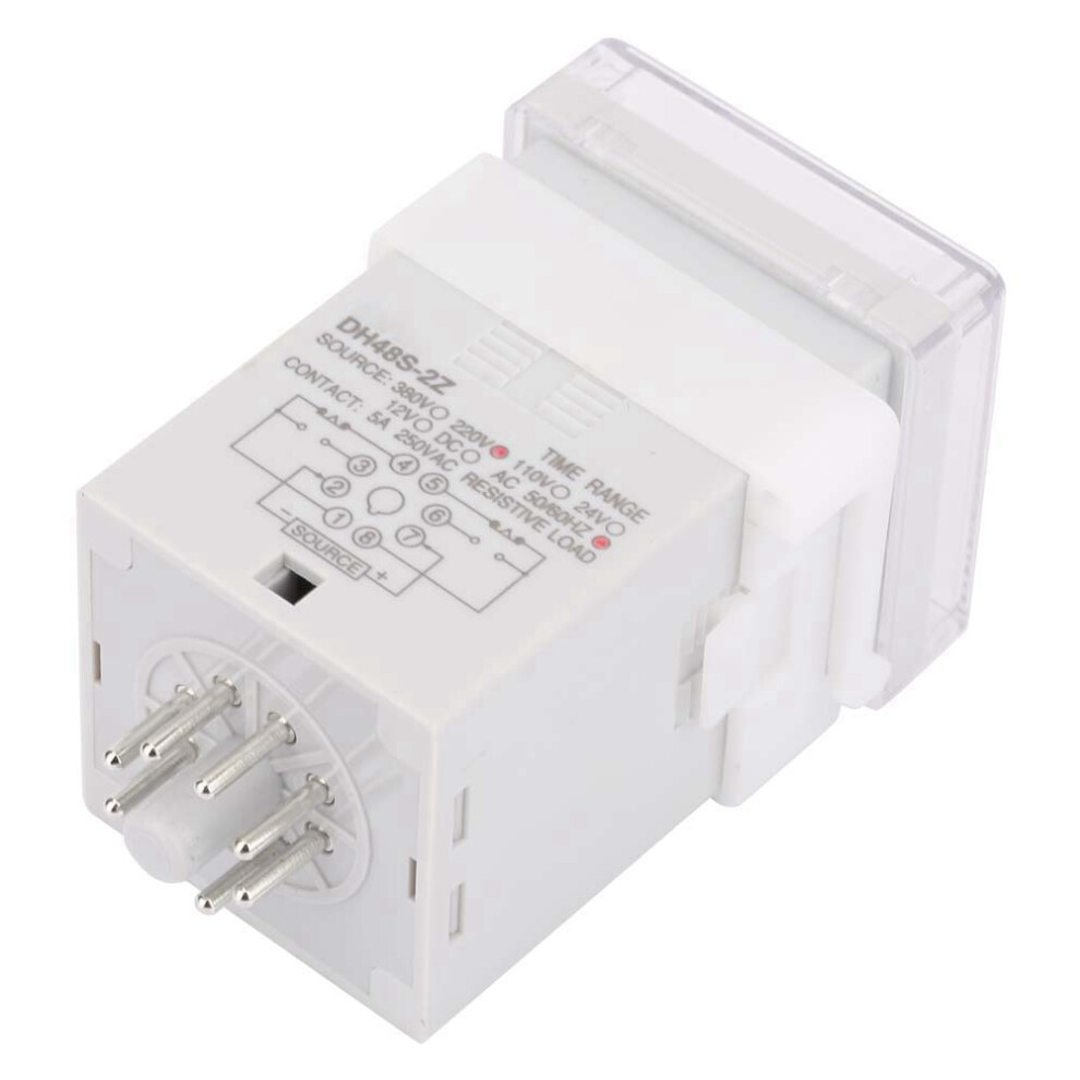 Dh48s-2Z Lcd Display Time Timer Delay Relay 220Vac 0.01 Seconds-9999 Hours 7601324816952