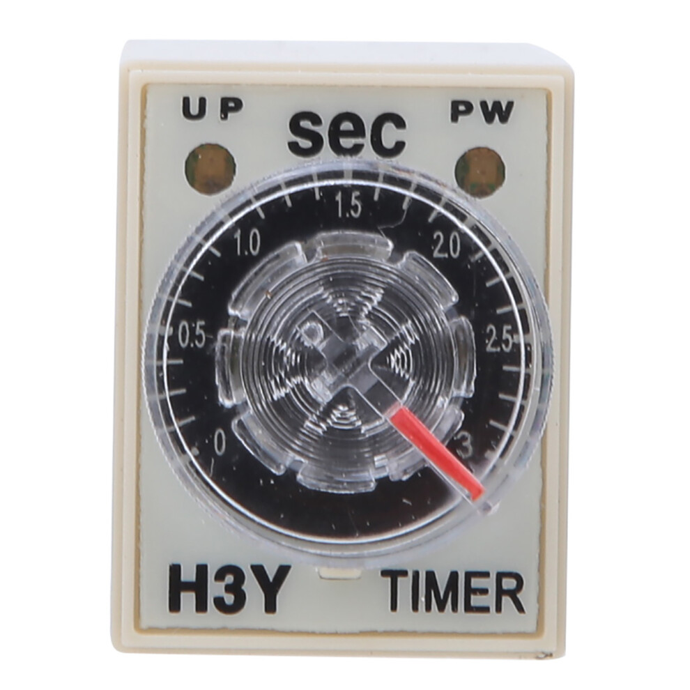 Time Relay 8Pins H3y-2 Adjustable Transparent Dial Home Appliances Electrical Supplies 0-3S220vac 8321324818334