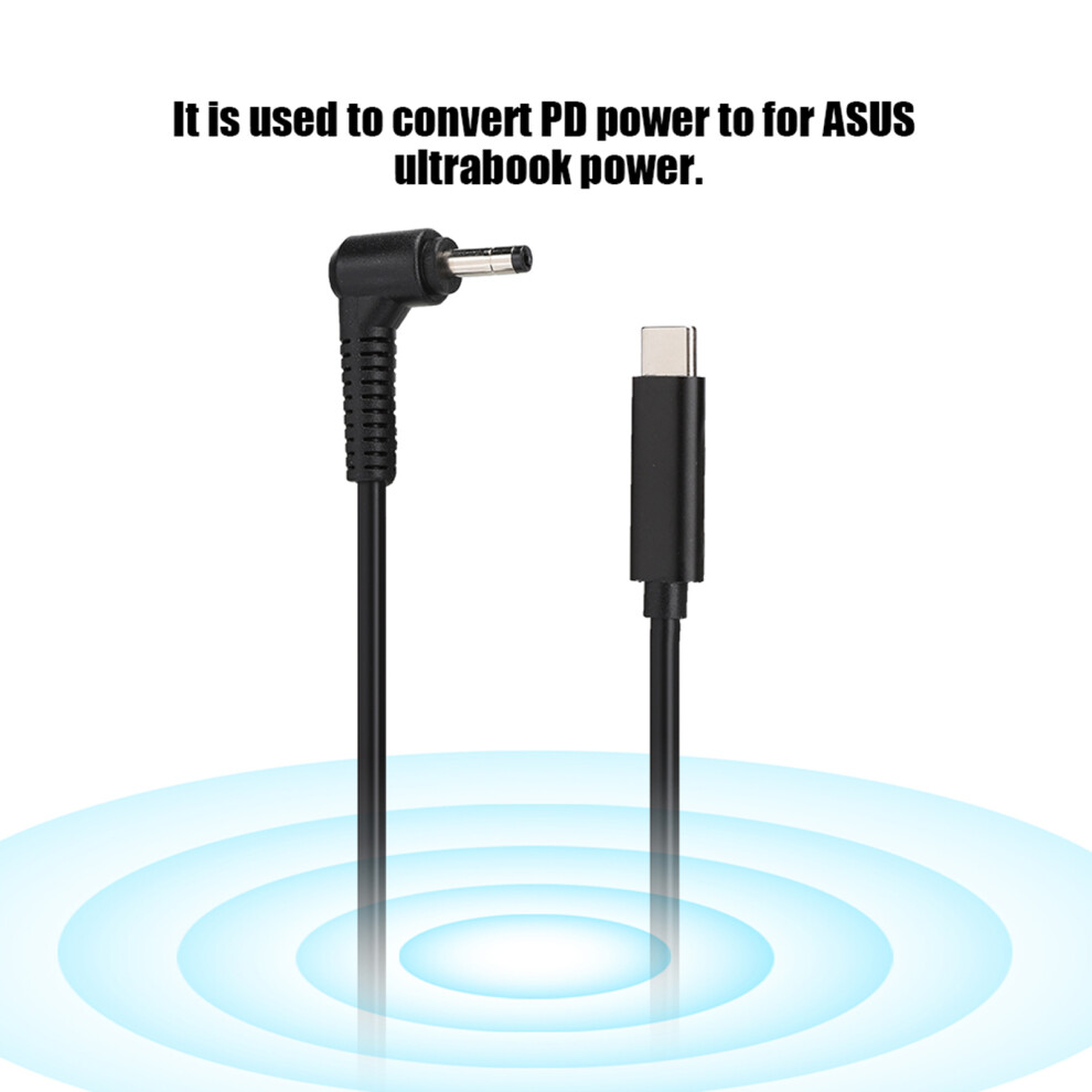Type C Male To 4.0Mm X 1.7Mm Male Pd Power To For Asus Ultrabook Power Adapter Cable 4991324818418