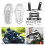 2PCS Motorcycle Hand Guard Protective Universal Polycarbonate Motorbike AccessoryTransparent 3
