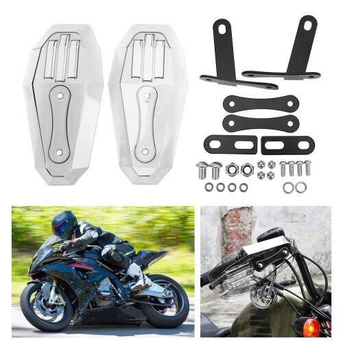2PCS Motorcycle Hand Guard Protective Universal Polycarbonate Motorbike AccessoryTransparent 2