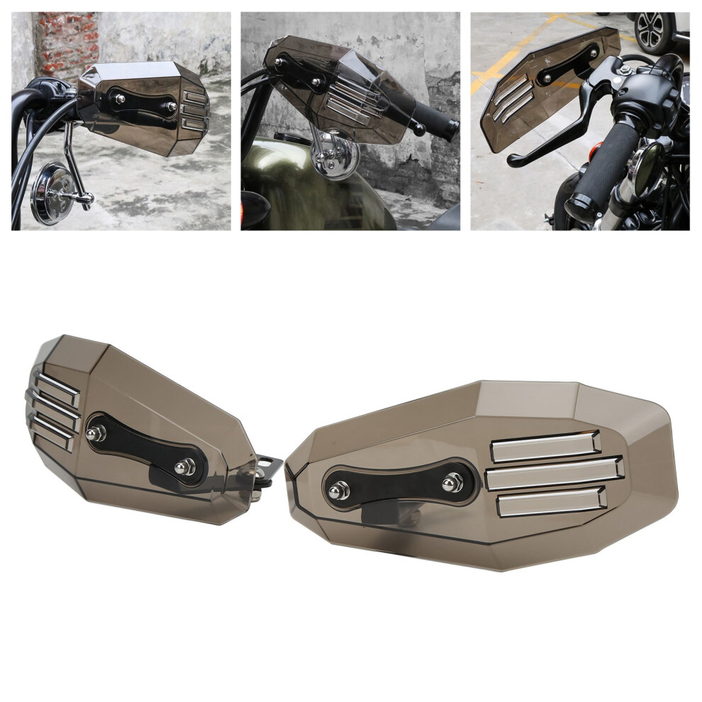 2Pcs Motorcycle Hand Guard Protective Universal Polycarbonate Motorbike Accessorysmoky 5041324819232