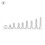 260pcs/set #6-32 Stainless Steel Hex Socket Cap Head Screws and Nuts Assortment 8