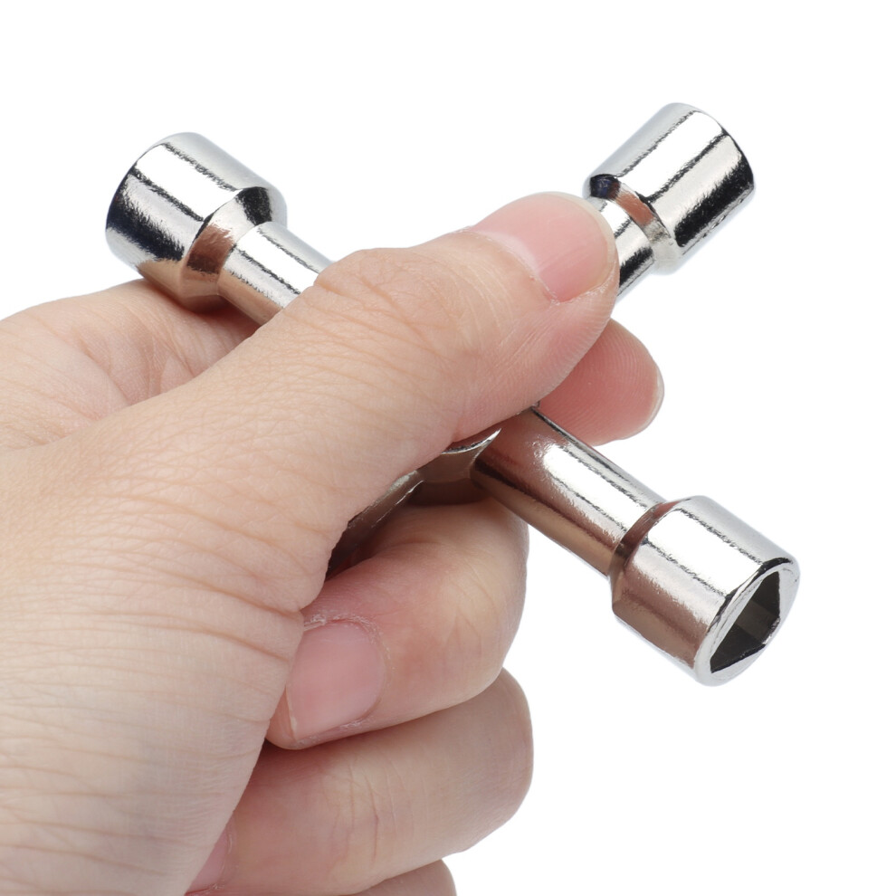 Utility Key Wrench Zinc Alloy 4 In 1 Multifunctional Hand Tool For Cabinet Valve 5091324821506