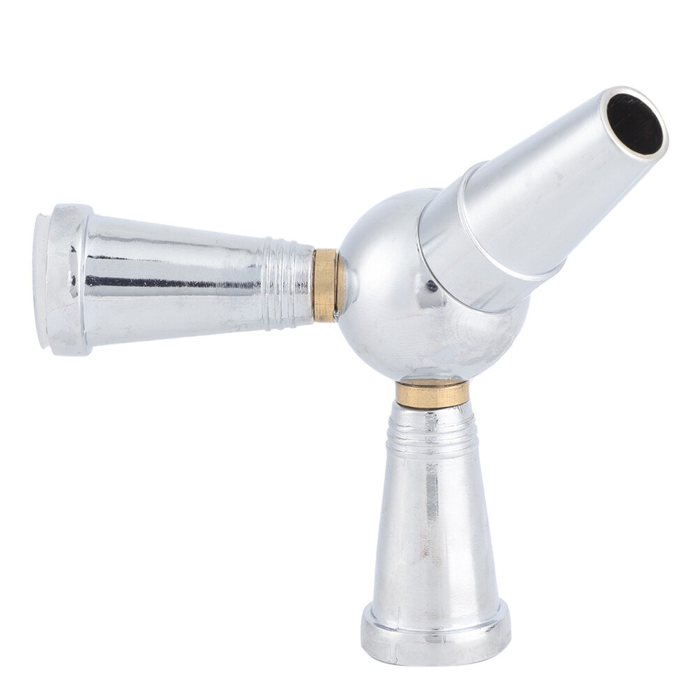 Silver Hookah Hose Adaptor Splitter 1 To 2 Connector Joint Smoking Accessories (Silver)