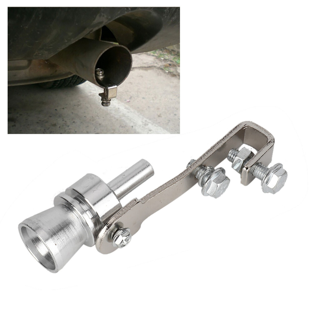 Trumpet Type Universal Exhaust Pipe Pressure Relief Valve Simulator Whistle Sound (M) 4681324826611