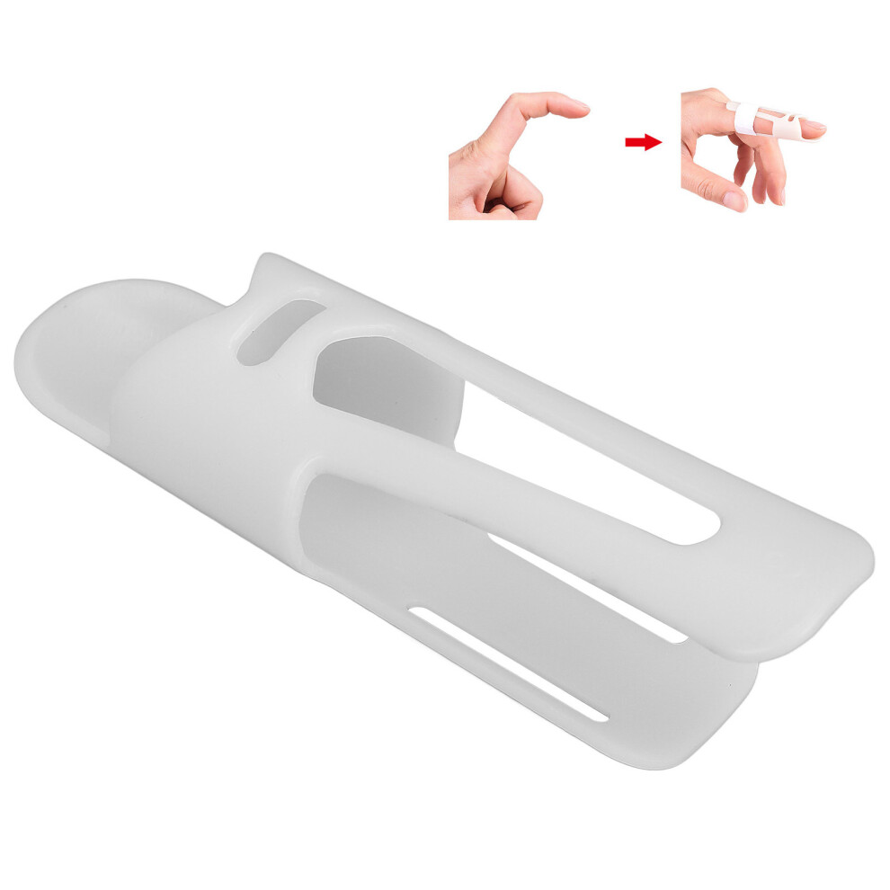 White Finger Splint Breathable Mallet Finger Fixation Straightening Finger Stabilizer For Recovery #1