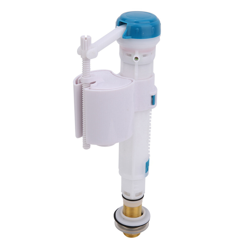 Toilet Push Button Fill Valve Dual Flush Cistern Syphon Bathroom Blue White G1/2(Copper) 8711324827175