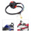22 mm universeller Start-/Kill-Schalter 50cc-110cc Schwarz 9