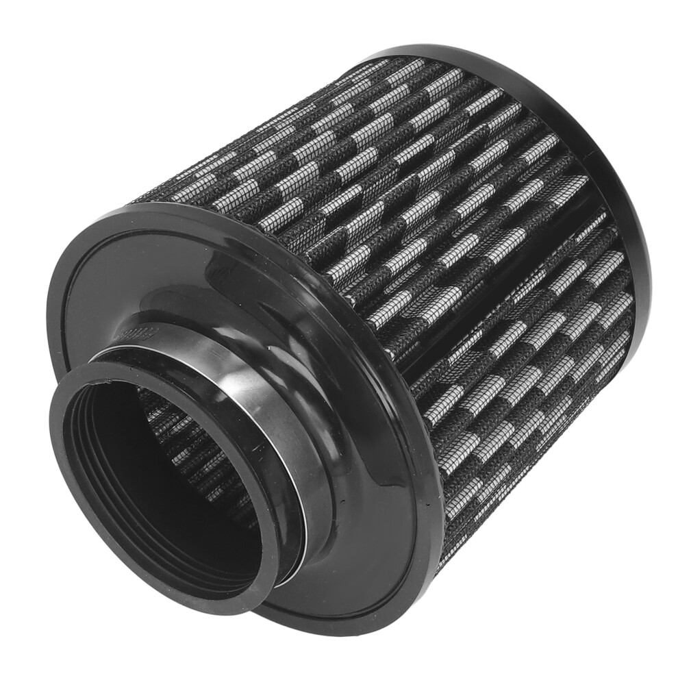 Universal 76mm/3in Inlet Air Filter Cleaner Clamp On Round Tapered Air Filter High Flow Air Intake Cone Filter for Car Modification