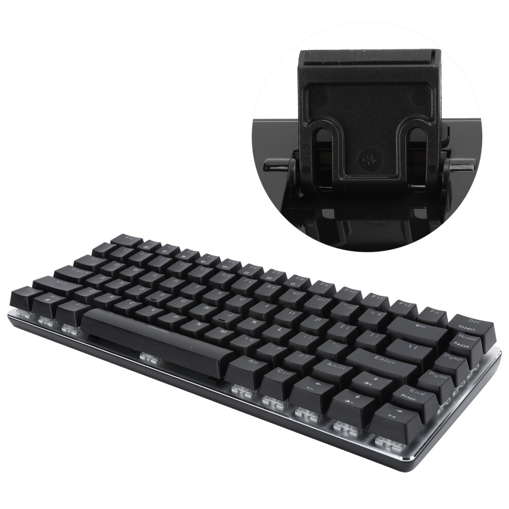 Ajazz Mechanical Keyboard 82 Key Gamer PC Laptop Computer USB Gaming Equipment AK33Blue Switch Black Keyboard White Light