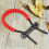 Archery Equipment Adjustable Compound Wrist Rope Polyester Braided Strap Cord (Red) 7