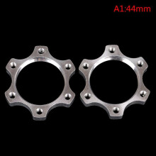 (44mm) 2pcs Bicycle Bike Freewheel Threaded Hubs Disk Disc Brake Rotor Flange Adapter