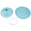 Kuchen-Drehteller-Ständer, 28 cm, Basis 22,5 cm, Blau 1