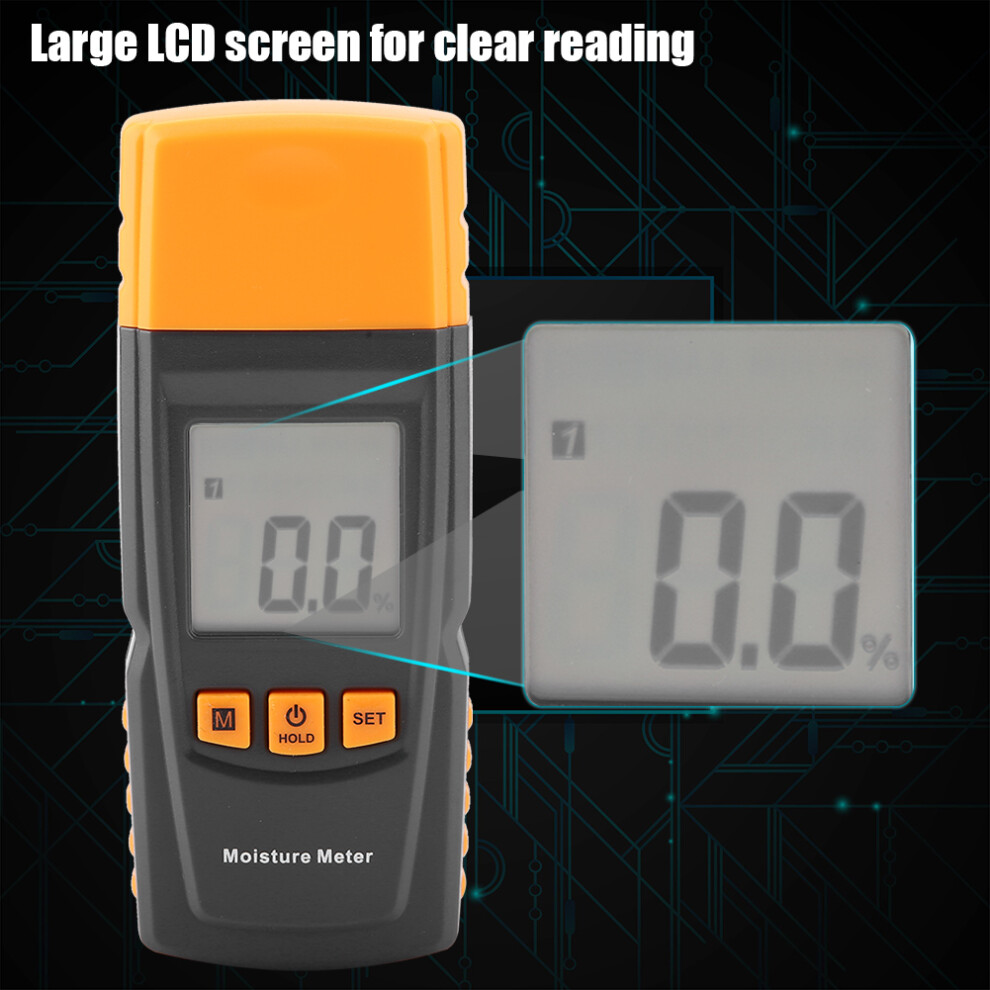 Gm605 Lcd Display Portable Digital Wood Moisture Meter Humidity Tester Measuring Detector 9491324834296