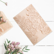 10Pcs European Style Wedding Invitations Cards Carving Birthday Party Invitations Envelopes #10