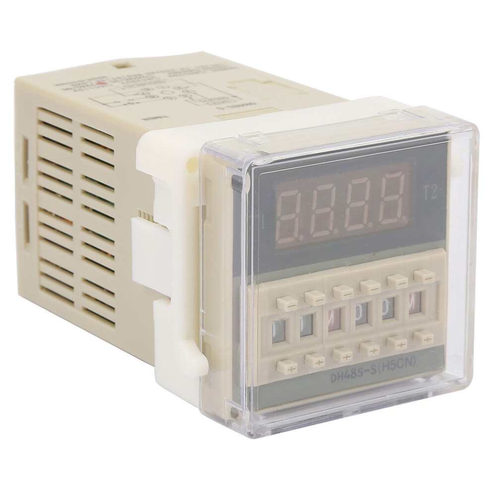O111rom Dh48s S-2Z Durable Lcd Display Time Timer Delay Relay 8 Pins 0.1S-99H (12Vac/Dc) 7891324834562