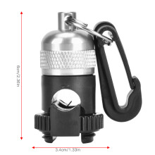 Universal Spare Respirator Scuba Dive Snorkel Regulator Diving Magnetic Submersible Hose Holder Quick Release BuckleSilver