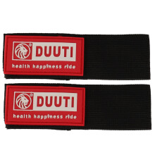 DUUTI 2pcs Elastic Bicycle Puttee Safety Belt Bike Leg Bands Riding Equipment (Red)
