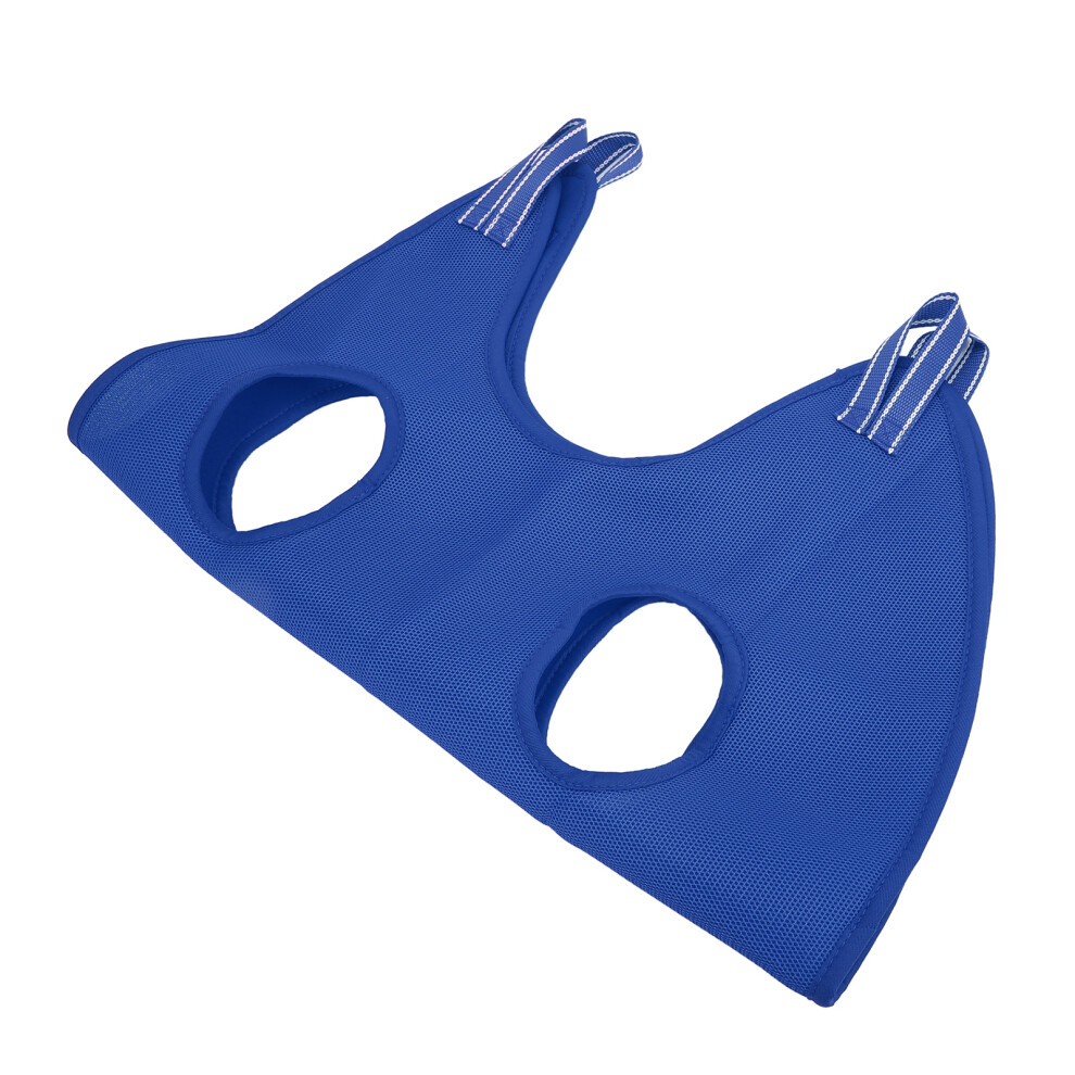 Blue Dog Grooming Hammock Set Breathable Safe Restraint Bag Pet Grooming Sling With Nail Clipper Comb For Puppy Cat 10 Piece Set S