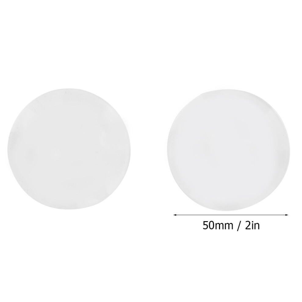 2pcs 50mm Diameter Acrylic Magnifying Glass Lens Reading Magnifier Lens Replacement