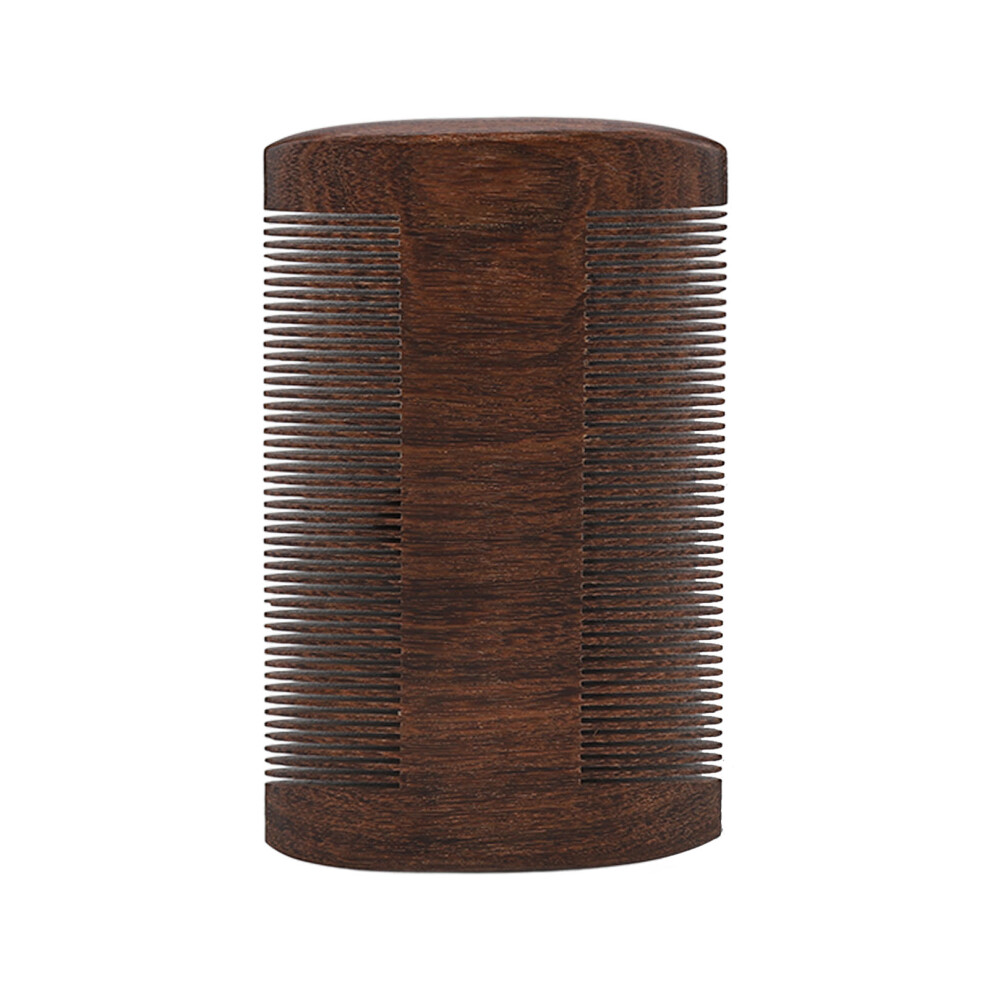 Unisex Black Beard Comb Professional Sandalwood Double Sided Fine Teeth Lice Removal Comb Grooming Stying Tool