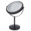 8in LED Makeup Mirror Double Sides 3X Magnifying Touching Switch 360 Degree Rotating Mirror Black 1
