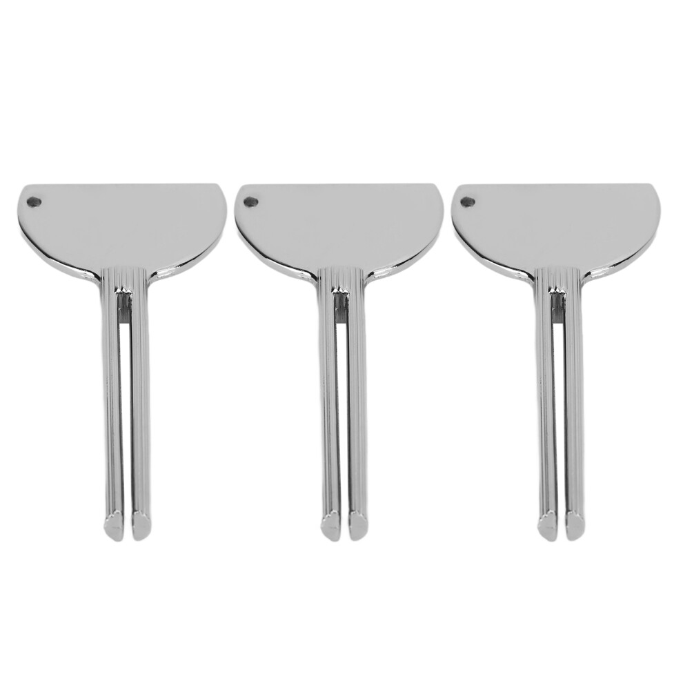 3Pcs Key Squeezer Stainless Steel Semi Circular Squeeze Hair Paste Toothpaste Dye Paste Tube Roller Key