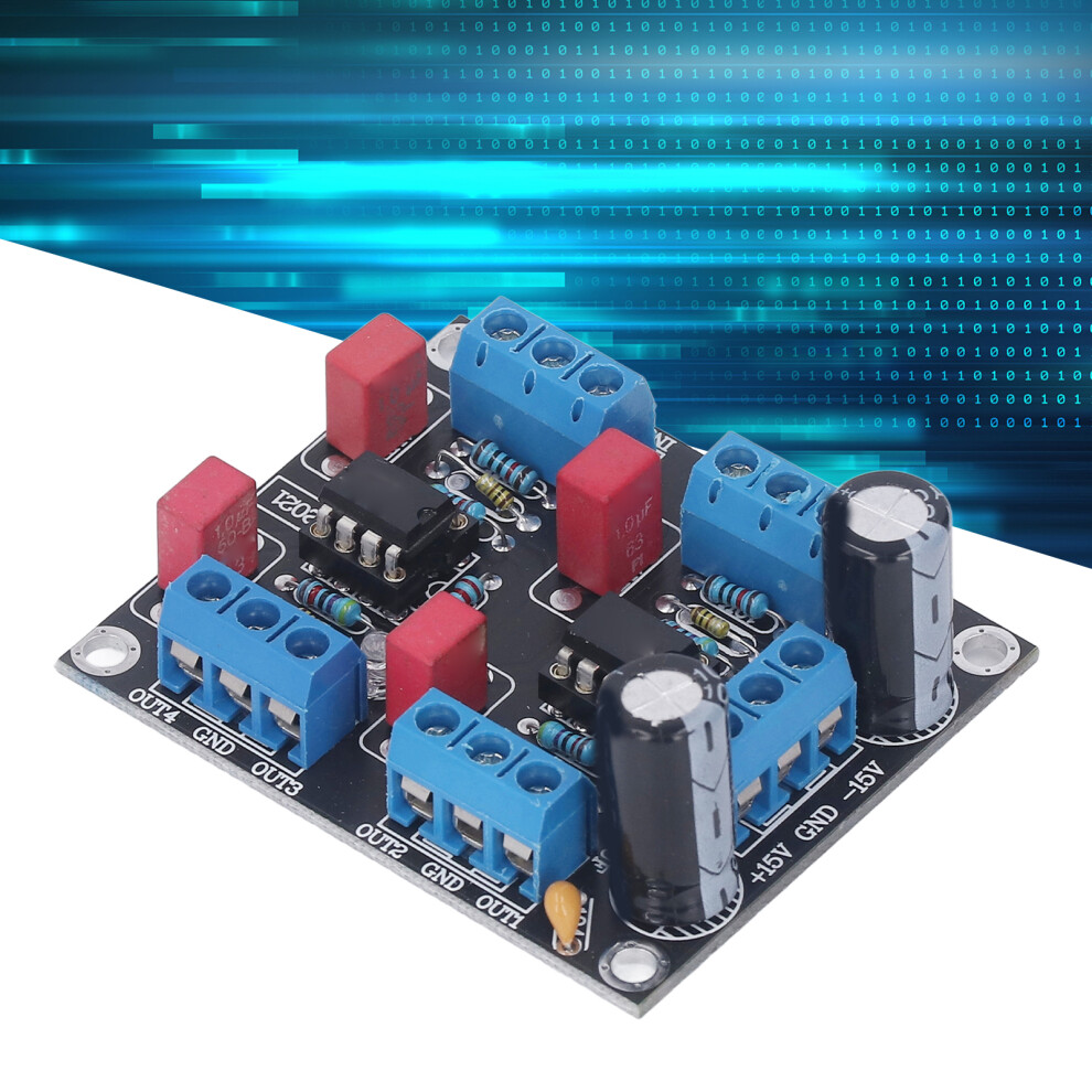 Chip Driver Board 2 Power Supply 4 Channel Pre Amplifier Module Ne5532 5W Dc12vâ15V 8761324841602