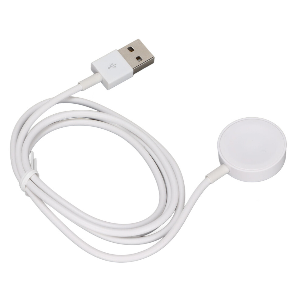 Smart Magnetic Watch Charger With 3.3Ft Fast Charging Cable Cord Compatible For Iwatch Series White 7661324843365