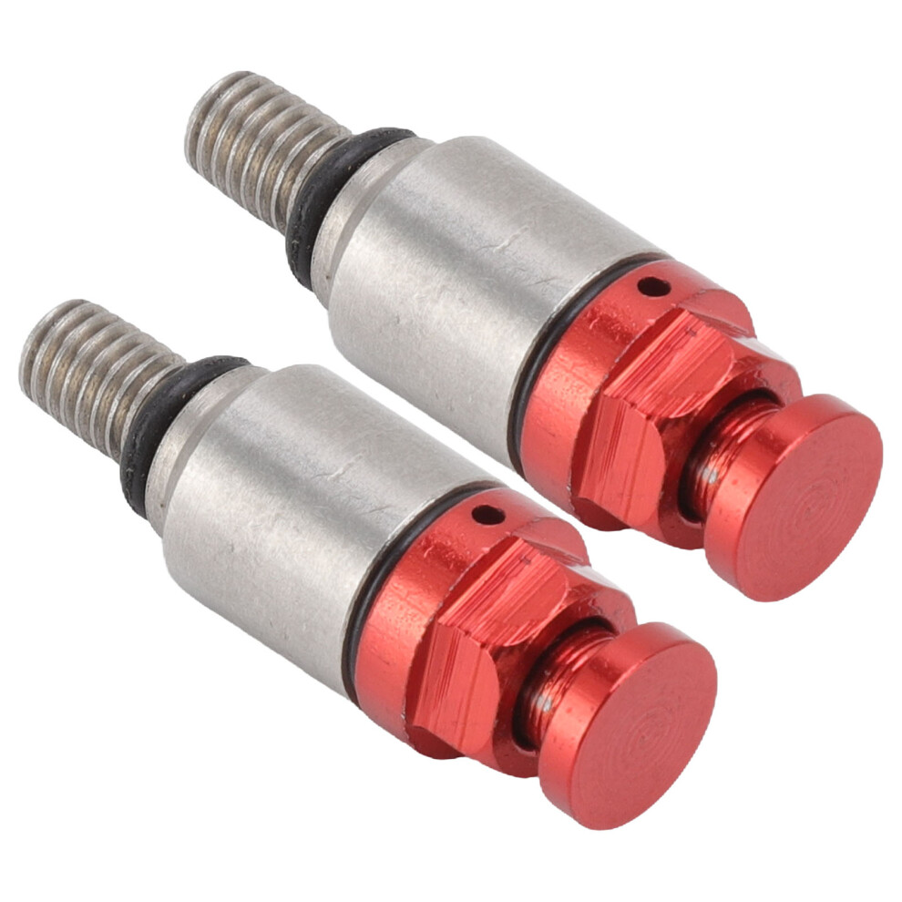 2Pcs M5x0.8 Aluminium Alloy Fork Air Bleeder Pressure Relief Valve Replacement For Crf150r Cr125r Cr250r Crf250r Red 7641324843619