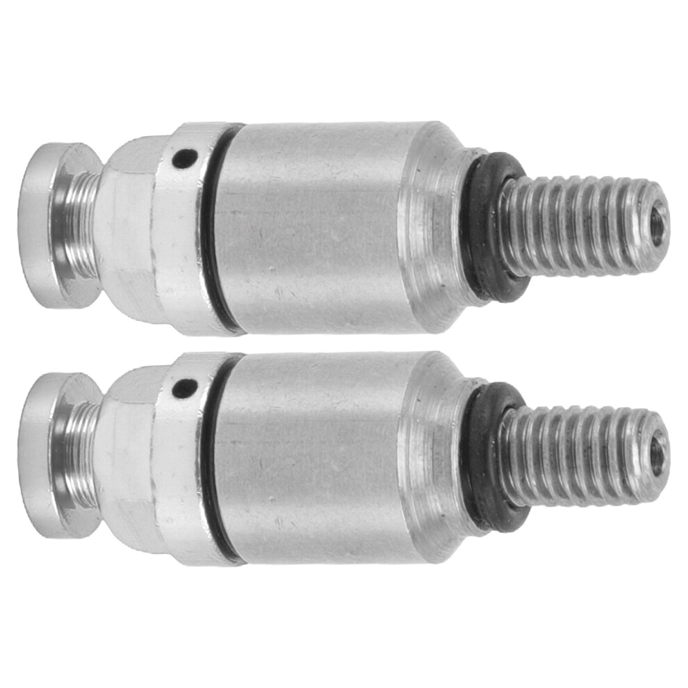 2Pcs M5x0.8 Aluminium Alloy Fork Air Bleeder Pressure Relief Valve Replacement For Crf150r Cr125r Cr250r Crf250r Silver 5081324843653