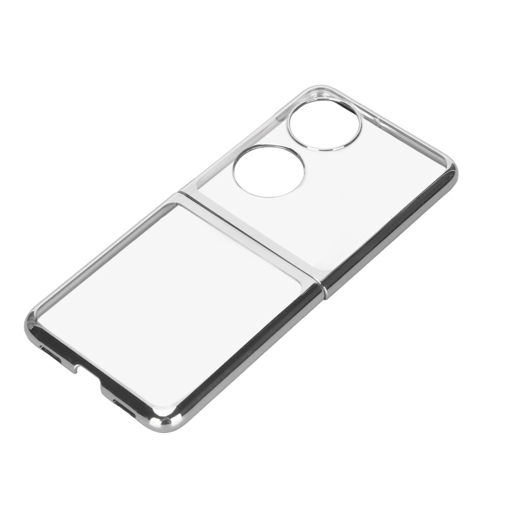 Folding Mobile Phone Protective Case Electroplated Pc Phone Cover For Huawei P50 Pocket Mobile Phone Silver 3451324844134