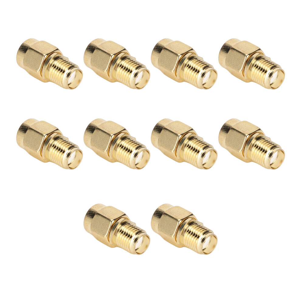 10Pcs Rf Coaxial Cable Adapter Sma Female To Rpsma Female Coax Line Connector Set Kit 3091324844439