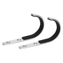 2PCS Wall Mount Storage Rack Stainless Steel Gun Racks Gun Hooks for Rifle Shot Gun